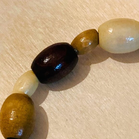 Handmade Multi Oval Wood Bracelet - Picture 2 of 2